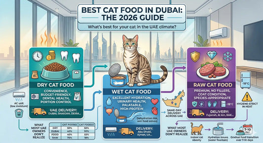 Best Cat Food in Dubai 2026: Dry, Wet & Raw Compared