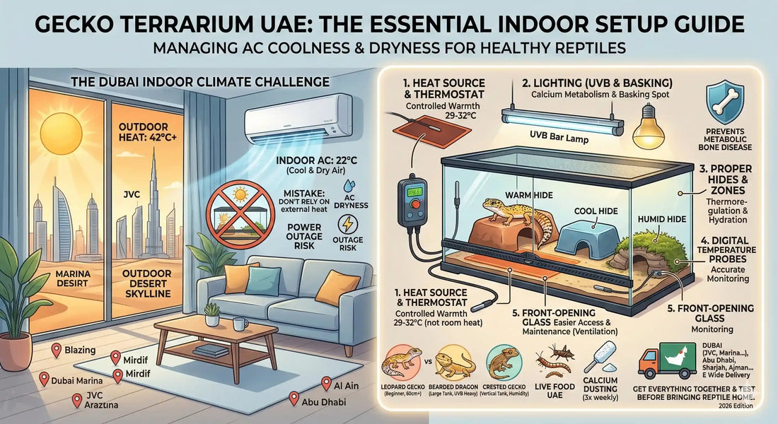 Reptile Keeping in Dubai: Terrariums, Heating & Food Guide