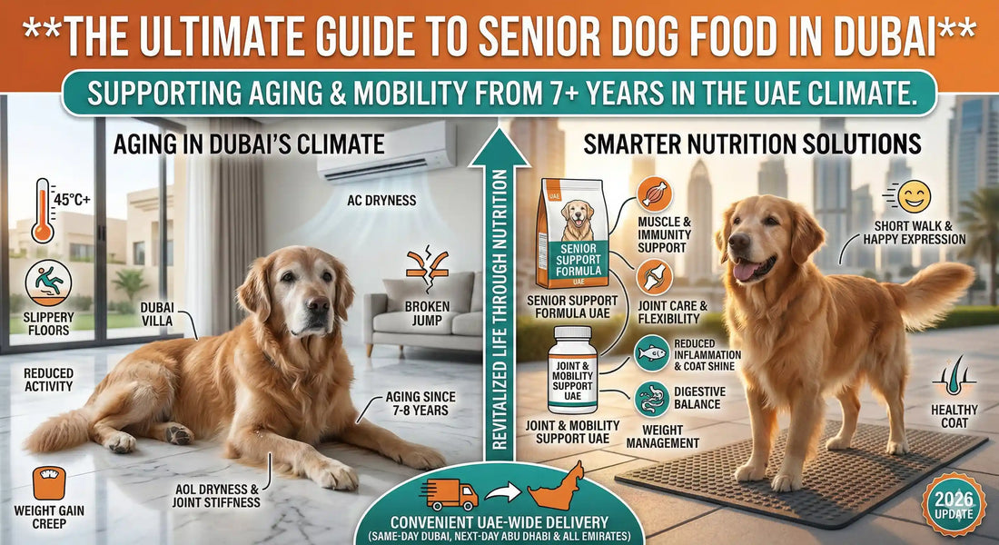 Senior Dog Care in Dubai: Best Food & Supplements for Older Dogs