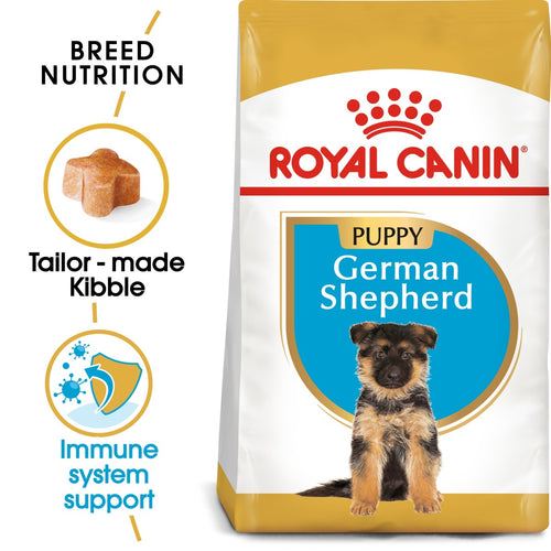 Dog food Royal Canin 12 KG for German Shepherd puppies - breed health nutrition